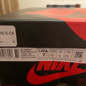 Air Jordan 1’s retro high OG university blue